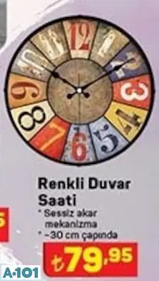 RENKLİ DUVAR SAATİ RENKLİ DUVAR SAATİ